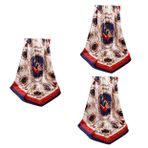 SHERCHPRY 3 adet eşarp ipek saç Headwrap kadınlar için bayanlar saten kare eşarp sarar kadınlar için saten Bandana ipek şal sarar kadınlar için ipek eşarplar bayan tayt hafif, Gösterildiği gibi x3