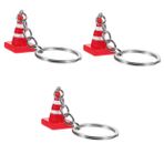 SHERCHPRY 3 Mini Trafik Polisi Koni Anahtarlık Çanta Takılar Çanta Için Küçük Anahtarlık Estetik Anahtarlık Komik Anahtarlıklar Kutular Oyuncak Kulp Ilk Anahtarlık Çanta Kolye