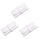 SHERCHPRY 3 Parça Gözlük Kılıfları Yetişkin Taşınabilir Deri Gözlük Kılıfı Güneş Gözlüğü Yumuşak Kılıf Para Tutmak Için Gözlük Kabı Pvc Deri Gözlük Kılıfı Kapak Çantası Manuel Beyaz Kutu