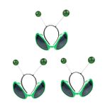 SHERCHPRY 3 Takım Uzaylı Komik Kafa Bandı Balık Kutu Aksesuarları Taşınabilir Yalıtım Matı Alet Tencere Kapağı Gadget Kavanoz Şişe Açacağı Yeşil Uzaylı Plastik 2 Adet * 3