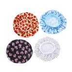 SHERCHPRY 4 Adet Çocuk Şapkaları Çocuk Uyku Tulumları Baskılı Uyku Şapkaları Nefes Alabilen Gece Polyester Duş Başlığı Bebek Modası Vardır