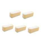 SHERCHPRY 5 Adet Kontakt Lens Temizleyici Kontakt Lens Yıkama Kabı Gözlük Yıkama Makinesi Kontakt Lens Temizleme Kutusu Cam Temizleyici Aracı Gözlük Temizleme Aracı Yellow Pp