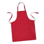 SHERCHPRY Boyun Önlüğü Mutfak Pişirme Önlüğü Cepli Kırmızı 60x70cm Kolay Temizlenir