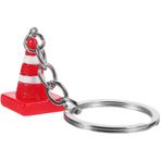 SHERCHPRY Mini Trafik Polisi Koni Anahtarlık ışık çanta süsü sırt çantası koniler maket bayanlar çantalar toplu anahtarlıklar anahtarlık kolye konik süslemek anahtarlık zinciri modeli çocuk