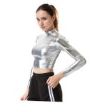 SHERCHPRY Patent Deri Büstiyer Üst Performans Elbise Cosplay Rahat Ve Nefes Alabilir Beden Xl