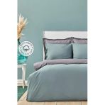 Sheri Home Basic Petrol Antrasit Cift Tarafli Cift Kisilik Nevresim Takimi
