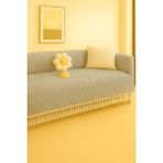 Sheri Home Diamond Koltuk Örtüsü Kaymaz Kumaş Özelliği | Berlina Serisi Koltuk Şalı 180 x 200 cm - Gri