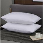 Sheri Home Düz Pamuklu 2'li 63 Tel Iplik Akfil 50X70 cm Yastık Kılıfı Beyaz %100 Pamuk - 50 x 70 cm