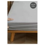Sheri Home Fitted Pamuk Jersey Çarşaf 200X200 30Cm Softgrey01453881188
