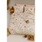 Sheri Home Kırçiçek Çift Kişilik Nevresim Takımı Fitted Çarşaflı – %100 Pamuk