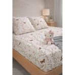Sheri Home Lastikli Çarşaf Seti+2 Adet Yastık Kılıfı Geçmeli Fitted Sheet Pamuk – 120x200/ 180x200 / 200x200