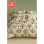 Sheri Home Lastikli Çarşaflı Çift Kişilik Nevresim Takımı BejKare727366388821