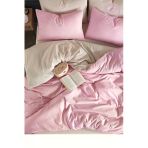 Sheri Home Tekstil Çarşafı Lastikli Tek Kişilik Nevresim Takımı | Girl Pudra Bej