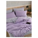 Sheri Home Tekstil Lilac Nevresim Takımı Tek Kişilik Gri (Çarşaflı) - Lilasheri880055788