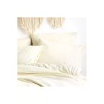 Sheri Home Tekstil Naturel 2 Li Yastik Kilifi 100 Organik Pamuk Cotton White