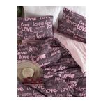 Sheri Home Tekstil Pinklove Tek Kişilik Cift Taraflı Nevresim Takımı(Çarşaflı)Yeniloveçift889488