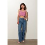 Sherin Pembe Kare Yaka Geometrik Desenli Triko Atlet SWA4643PE - M - L