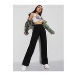 SHEVEGA Siyah Boyfriend Flare Jean Bol Paça Kot Pantolon