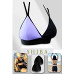 SHİBA Kadın Pamuklu Askılı Crop Pedli Spor Sütyeni Yarım Atlet Shb144810