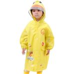 Shidanli 3 Boyutlu Üç Boyutlu Çocuk Yağmurluğu, Kız Çocukları, Erkek Çocukları, Kız Çocukları, Okul Çantalı Çocuklar, Şeffaf Şapka Siperlikli Panço (Yurt Dışından) - Açık Sarı - 3XS