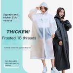 Shidanli Tek Kullanımlık Olmayan Yağmurluk Eva Yetişkin Moda Kalınlaşmış Uzun Bölüm Taşınabilir Tek Parça Yağmurluk Erkekler ve Kadınlar Için Açık Hava Turistik (Yurt Dışından) - Açık Sarı
