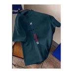 shidumanlar NEFTİ YEŞİL Unisex Oversize Paris Dik Tasarımlı Penye Tshirt