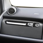 SHIFENG Smart Fortwo 451 2008-2015 Karbon Fiber Stil Araba ile Uyumludur Eldiven Kutusu Sapının Dekoratif Parçası co-Pilot Tarafında (Sağ El Sürücüsü (RHD))