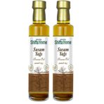 Shiffa Home Susam Yağı 250 Ml | Soğuk Sıkım%100 Doğal Saf Bitkisel Yağ | Omega, Vitamin ve Mineral Açısından Zengin | Cilt ve Saç Bakım Yağı | Masaj, Mutfak ve Aromaterapi Kullanımı (2 paketi)