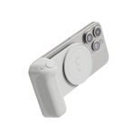 ShiftCam SnapGrip Pro - Kablosuz Deklanşör Düğmesi ile Mobil Pil Tutacağı - Manyetik Montaj Herhangi Bir Telefona Takılır - Qi 2 Kablosuz Şarjlı Dahili Powerbank - Masaüstü Yuvası (Taş)