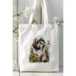 Shihtzu Köpek Baskılı Bez Çanta Omuz Çantası Kişiye Özel Model 2