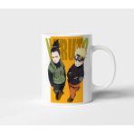 Shikamaru Nara Uzumaki Naruto Anime Tasarım Kupa - Hediyelik Kupa - Baskılı Kupa - 001 - Beyaz - 300 ml