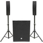 Shile Pl-15A Aktif Ses Sistemi 18'' Subwoofer 2 Adet Satellite Stand Hoparlör 500W Rms, Mdf Kasa