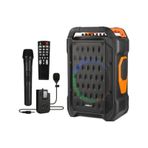 Shile Sl-10 120 Watt Taşınabilir Seyyar Amfi Hoparlör Kablosuz 1 El + 1 Yaka Mikrofonlu Kumandalı Usb+Sd+Bt