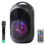 Shile SL-2018A El Mikrofonlu-Kumandalı Usb/sd/bt Işıklı Taşınabilir Şarjlı Seyyar Anfi - Fireball