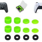 ShiMa Owl Başparmak Kavrama Denetleyicisi Oyun Kumandası Yükseltilmiş Kaymaz Başparmak Çubuğu Tutamakları PS5/4 için Joystick Şapkası, Switch Pro Controller-Hassas Yüzükler (4 adet), Saklama Kutusu,