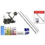 Shimano Alivio 4,25m 225g&Ryuji Momentum 10000 Silver UV 11+1BB Surf Seti