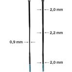Shimano Dura Ace WH-R9270-C60 Jant Seti için jant teli 250mm