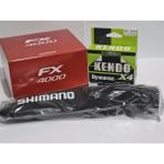 SHIMANO Fx 4000 Spin Olta Makinesi + Kendo Dyneema 4 Kat 120MT Örgü Ip + Melafısh Ayarlanabilir Spin Kamışını Koruma Taşıma Kılıfı - 7.854.322.262,152