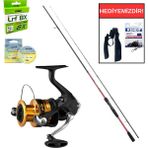 Shimano Kamış Sienna Spinning Sensitive 2,11M 0,5-7g&shimano Fx 2000 Fc Lrf Seti - Geçerli Olan - Siyah