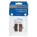 Shimano Üniseks – Yetişkin D02S Disk Fren Balatası, Gri, Tek Beden, Bronz