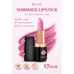 Shimmer Lipstick Fondant Pink No:910 Işıltılı Parlak Vegan Temiz Ruj