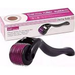 Shine Shop Dermaroller Titanyum Uçlu 540 Iğneli Derma Roller 1,0 Mm Iğne Cilt Yüz Vücut Yenileme Masaj Aleti