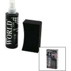 SHINE WORLD CAR LASTİK - TAMPON PARLATICI SPREY SETİ PLASTİK ŞİŞE 250ML ± %10 PARLATMA SÜNGERİ (4887)
