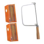 SHINEOFI 1 Takım Mini Oyma Testere minyatür masa testeresi el testeresi ağaç işleme DIY mini masa testeresi küçük zanaat testere metal kesmek için demir testeresi mini testere çelik Haki