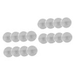 SHINEOFI 16 Takım DIY hatıra paraları takı malzemeleri Boş sikke Eşsiz el sanatları paralar boncuk doldurma parlak madalyalar gravür bakır paralar DIY koleksiyonu paraları Silver