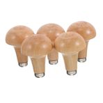 SHINEOFI 5 Adet Oyma sapı el aletleri ağaç işleme aletleri alet sapı kesme aleti için tutamak ahşap kolu dosyalar araçları ahşap saplı kavrama değiştirme törpü kolu Metal