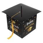 SHINEOFI Mezuniyet Kepi Şeklinde Siyah Kutu Yuvalı Toplama Kartları Mesajları Mezuniyet Sezonu Parti Etkinlikleri Oylama Için Idealdir