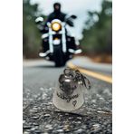 Shiney Aksesuar Çelik Motor Şans Çanı Guardian Bell Her Zaman Yanındayım Model Koruyucu Çelik Motosiklet Luck Bell