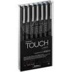 Shinhan Art Shinhan : Touch Liner Teknik Çizim Kalem Seti : 7 Renk (0.1 Mm)
