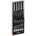 Shinhan Art Shinhan : Touch Liner Teknik Çizim Kalem Seti : Gri : 5' Li